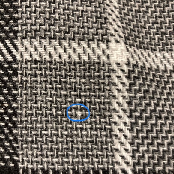 Amanda Uprichard Black and Gray Tweed Sheath Midi Dress | Short Sleeves | Fringe - Picture 10 of 12